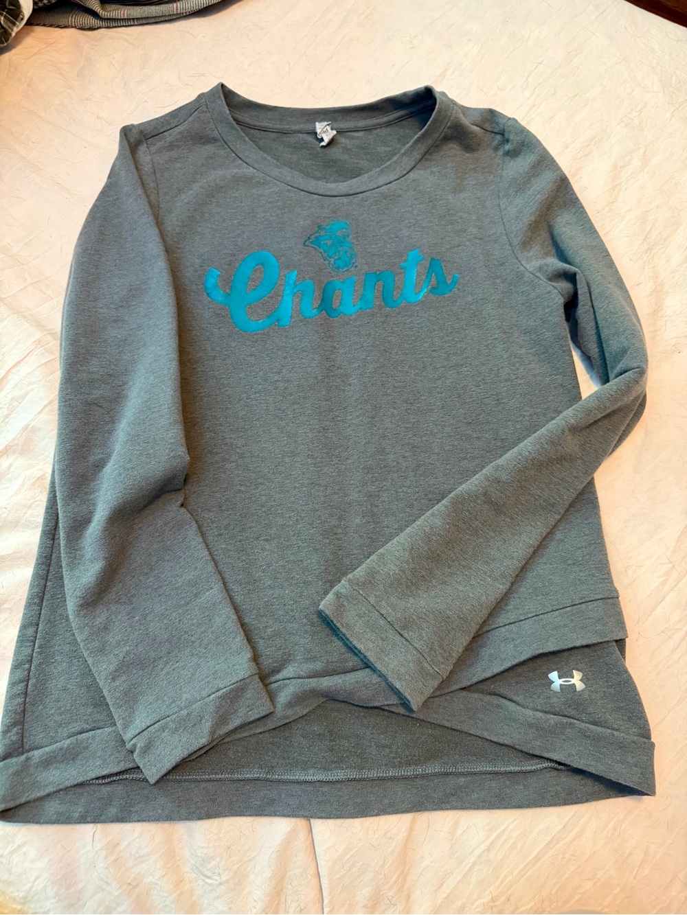 Under Armour Coastal Carolina Tunic Sweatshirt Grey & Teal (sz M)